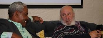 Lumkile Mondi and Ivor Sarakinsky at alumni networking event 11 April 2019